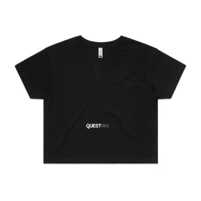 TheQKrew Crop Tee Black Thumbnail